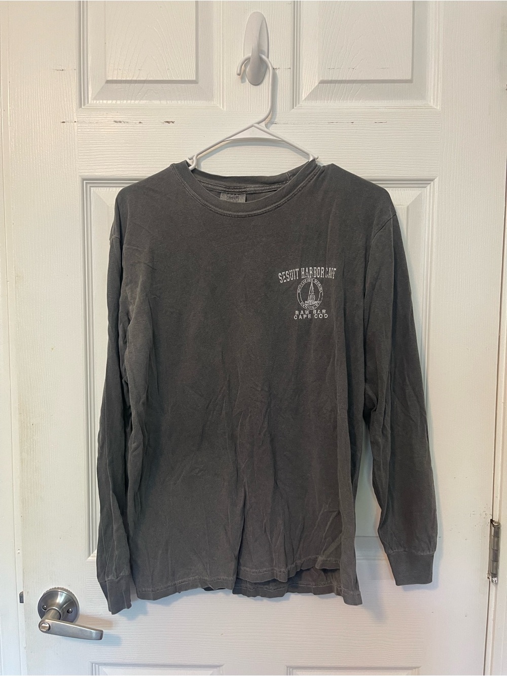 Comfort Colors Long Sleeve Crewneck Shirt - Charcoal